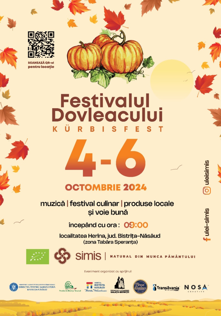 Festivalul Dovleacului 4-6 Octombrie 2024